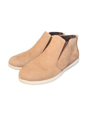 Olukai Hawai'iloa Manu Hope Womens Leather Slip-On Booties 6.5 Tan Cushioned